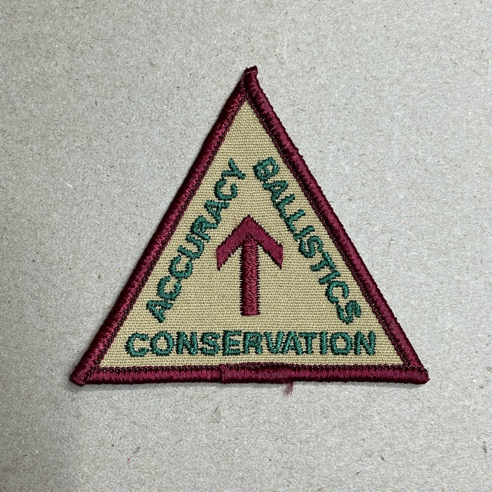 Accuracy Ballistics Conservation Triangle Vntg Bs… - image 1